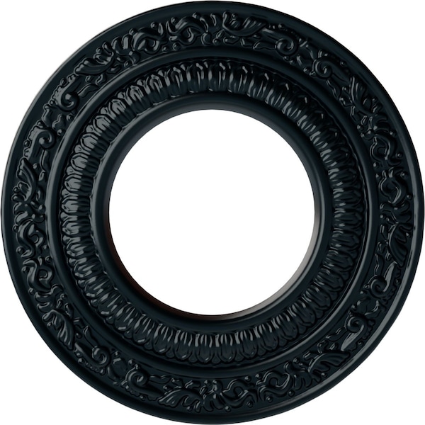 Ekena Millwork Andrea Ceiling Medallion (Fits Canopies up to 4 1/8"), 8 1/8"OD x 4 1/8"ID x 1/2"P, Night Shade CM08ADNSF - main